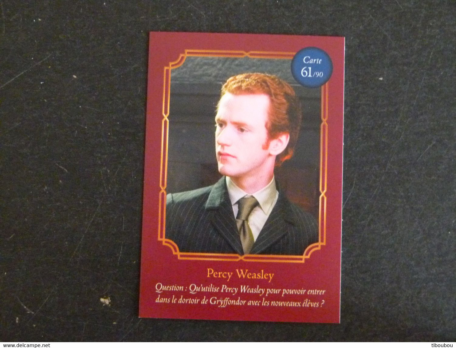 CARTE AUCHAN HARRY POTTER 61/90 PERCY WEASLEY - Harry Potter