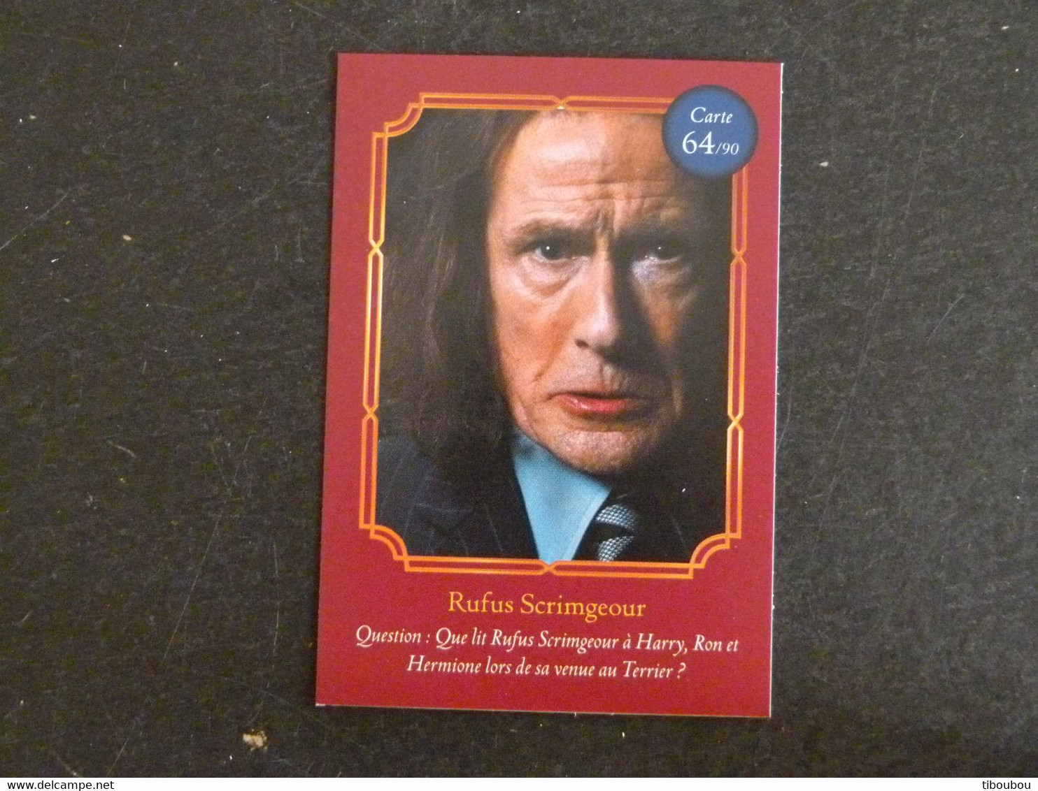 CARTE AUCHAN HARRY POTTER 64/90 RUFUS SCRIMGEOUR - Harry Potter