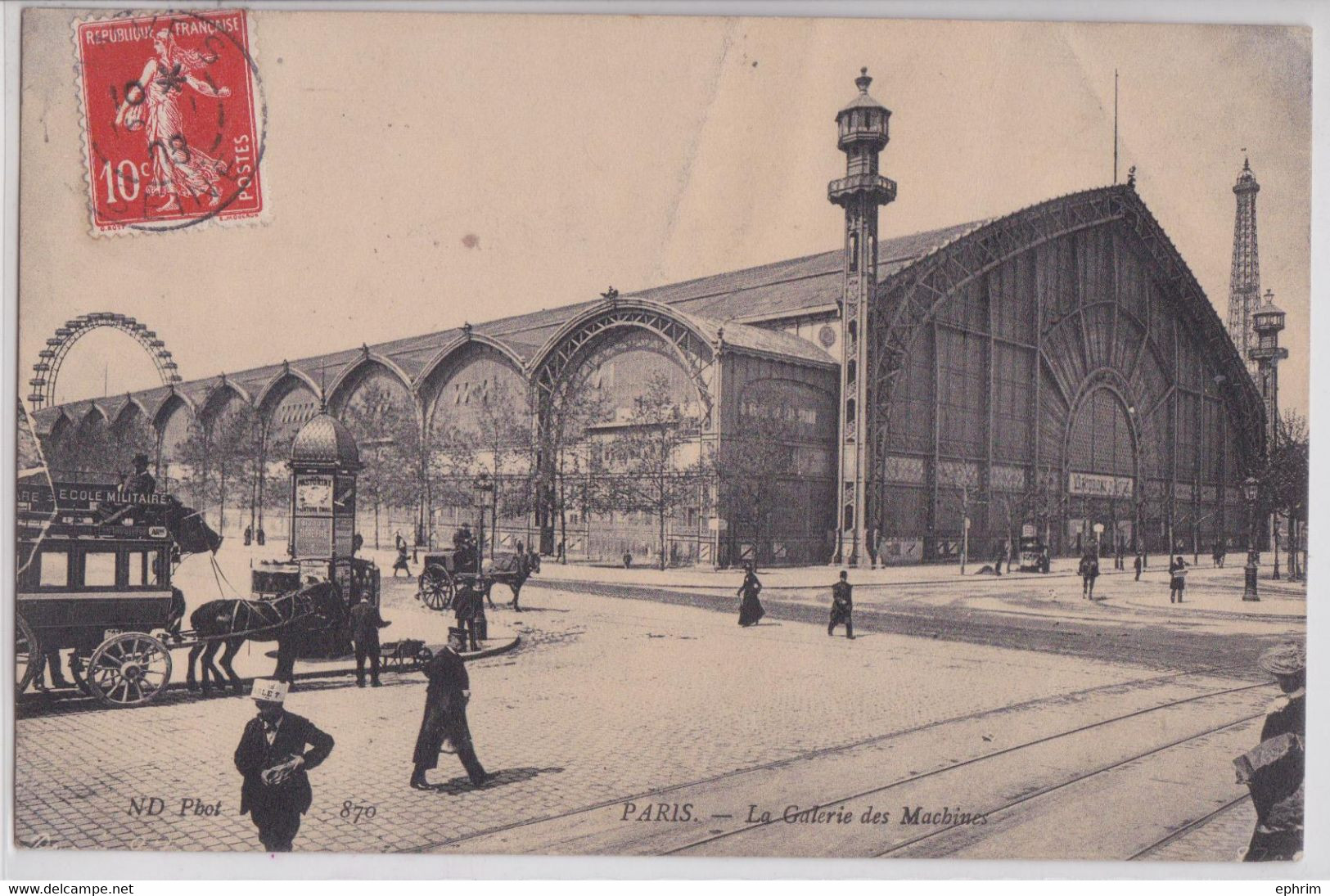 Paris 7e - La Galerie Des Machines Tour Eiffel Diligence Ecole Militaire Grande Roue - Distretto: 07