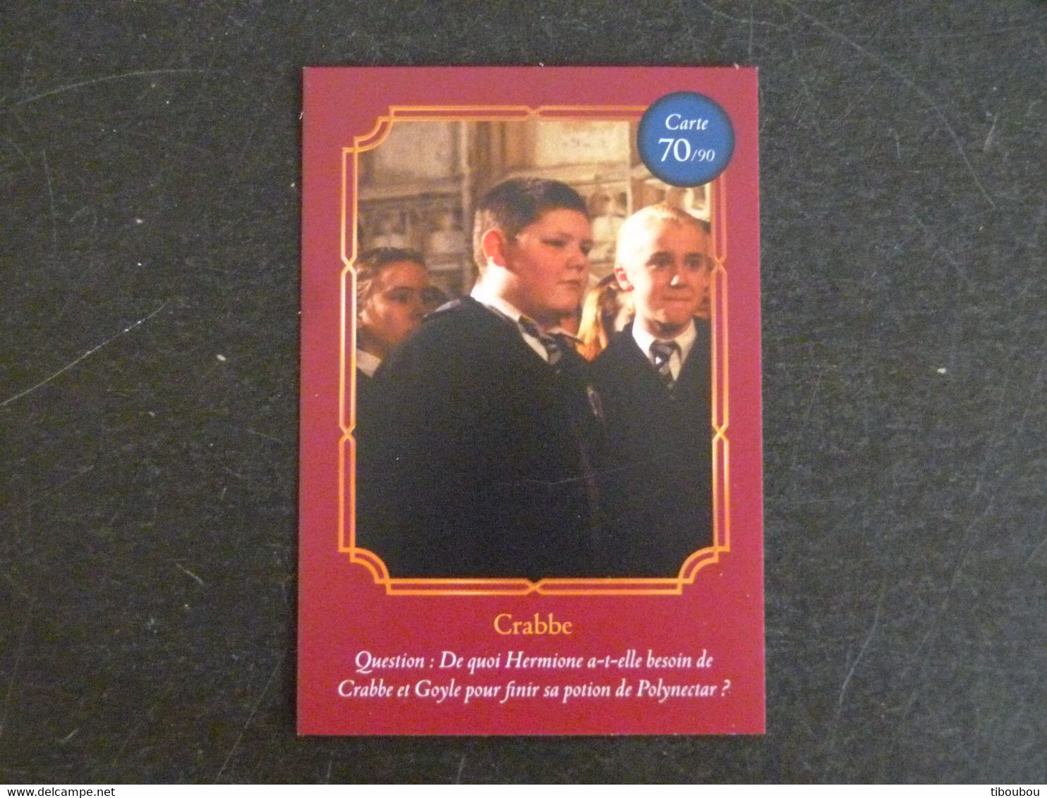 CARTE AUCHAN HARRY POTTER 70/90 CRABBE - Harry Potter