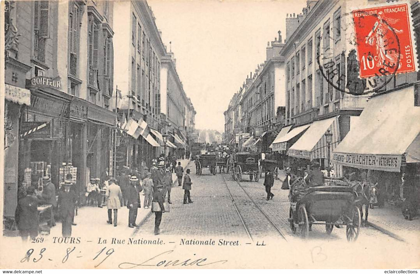 Tours       37            Rue Nationale .     N° LL  269  (voir Scan) - Tours