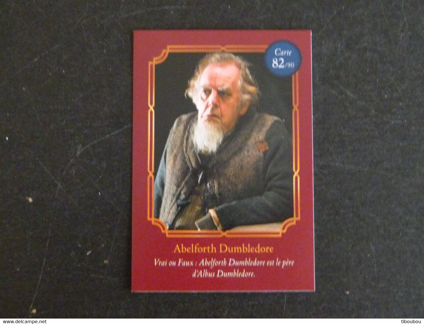 CARTE AUCHAN HARRY POTTER 82/90 ABELFORTH DUMBLEDORE - Harry Potter