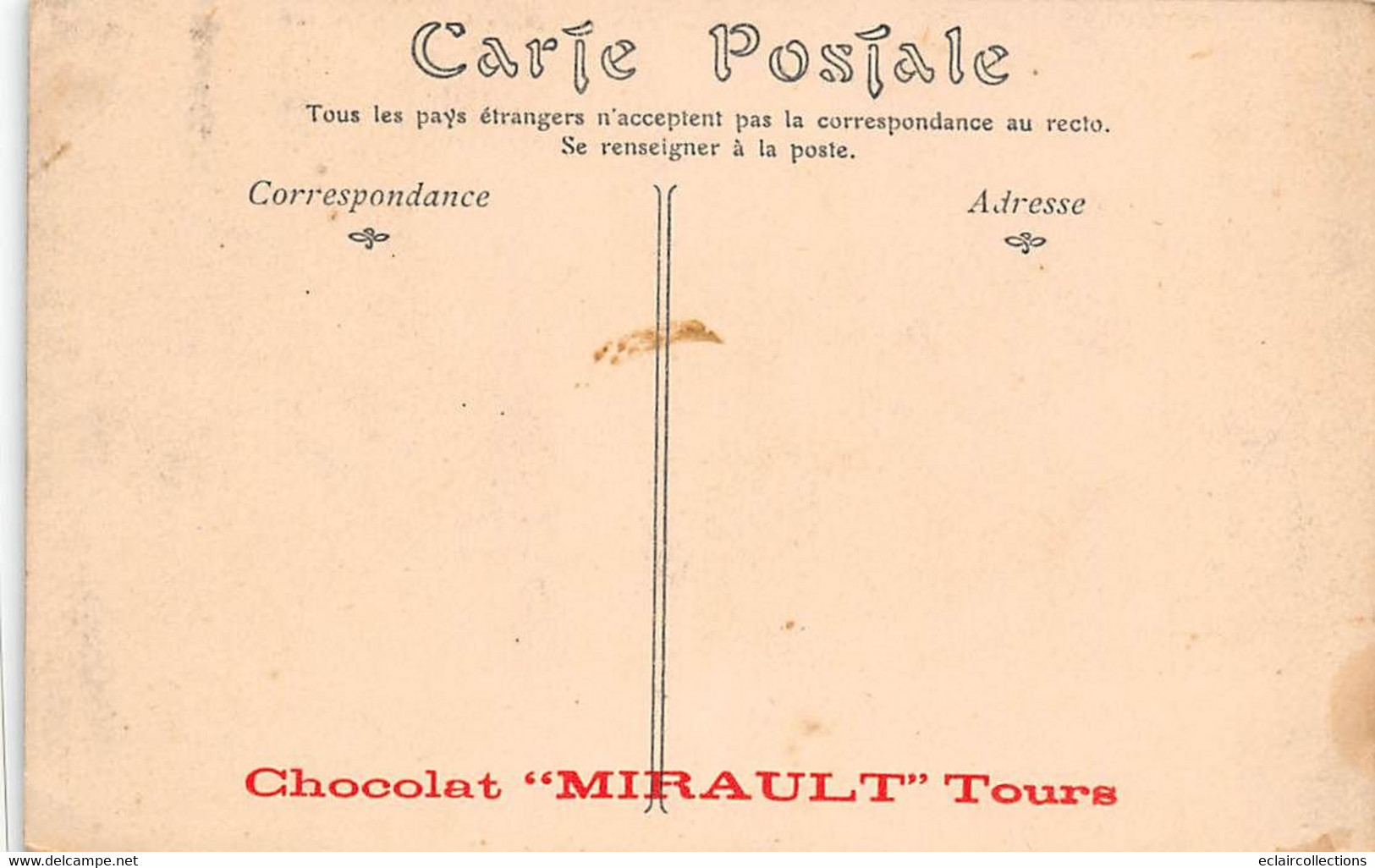 Tours       37            Rue Nationale   Huiles: Au Chat Noir. Chocolat Mirault  Tours    N°  ND 9  (voir Scan) - Tours