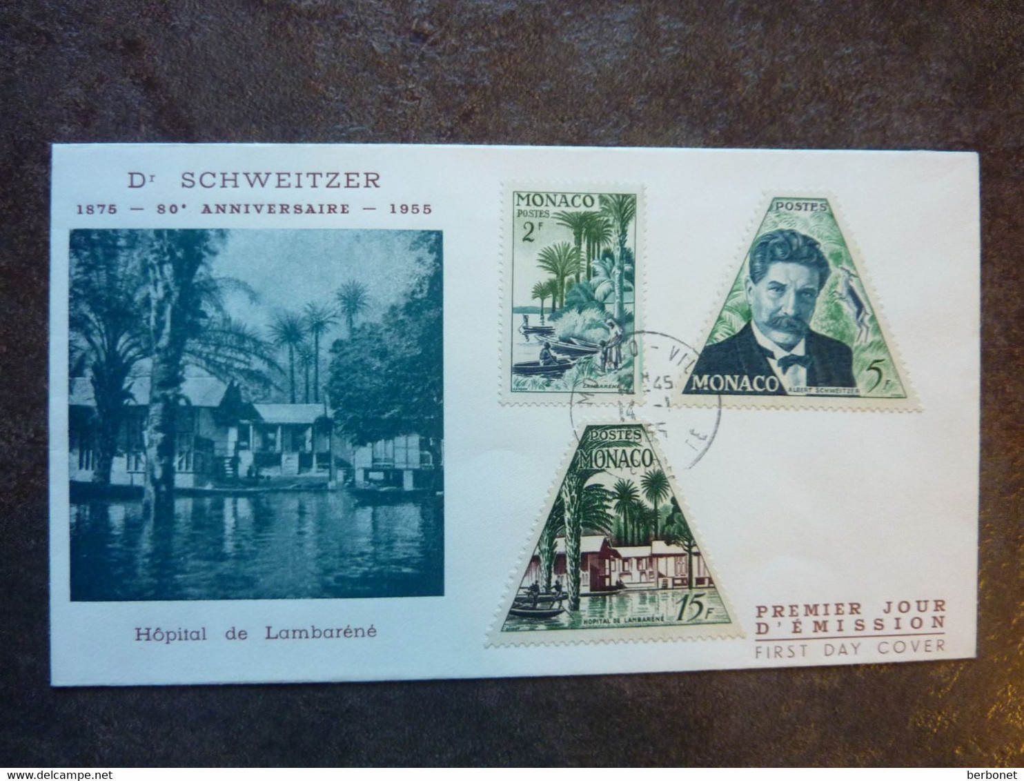 1955  FDC Docteur Schweitzer  Parfait état - Albert Schweitzer