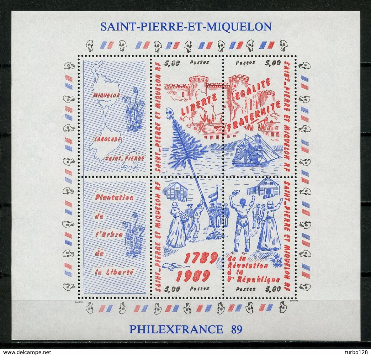 SPM Miquelon Année 1989 ** Complète N° 497/512 PA 68 Bloc 3  Neufs MNH Luxe C 55,05 € Jahrgang Complet Year Ano Completo - Volledig Jaar