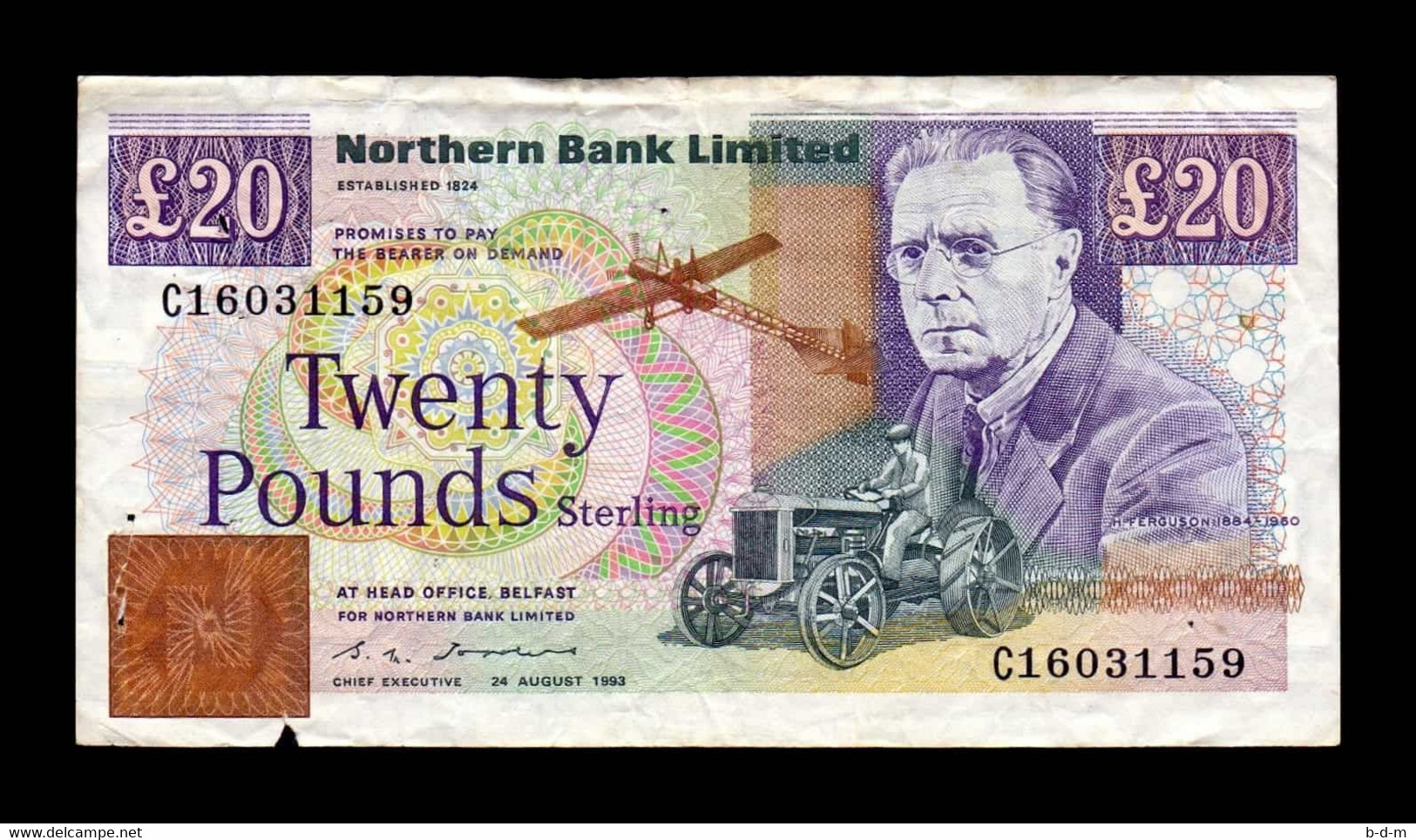 Irlanda Del Norte 20 Pounds Northern Bank Limited 1992 Pick 195b BC F - Irland