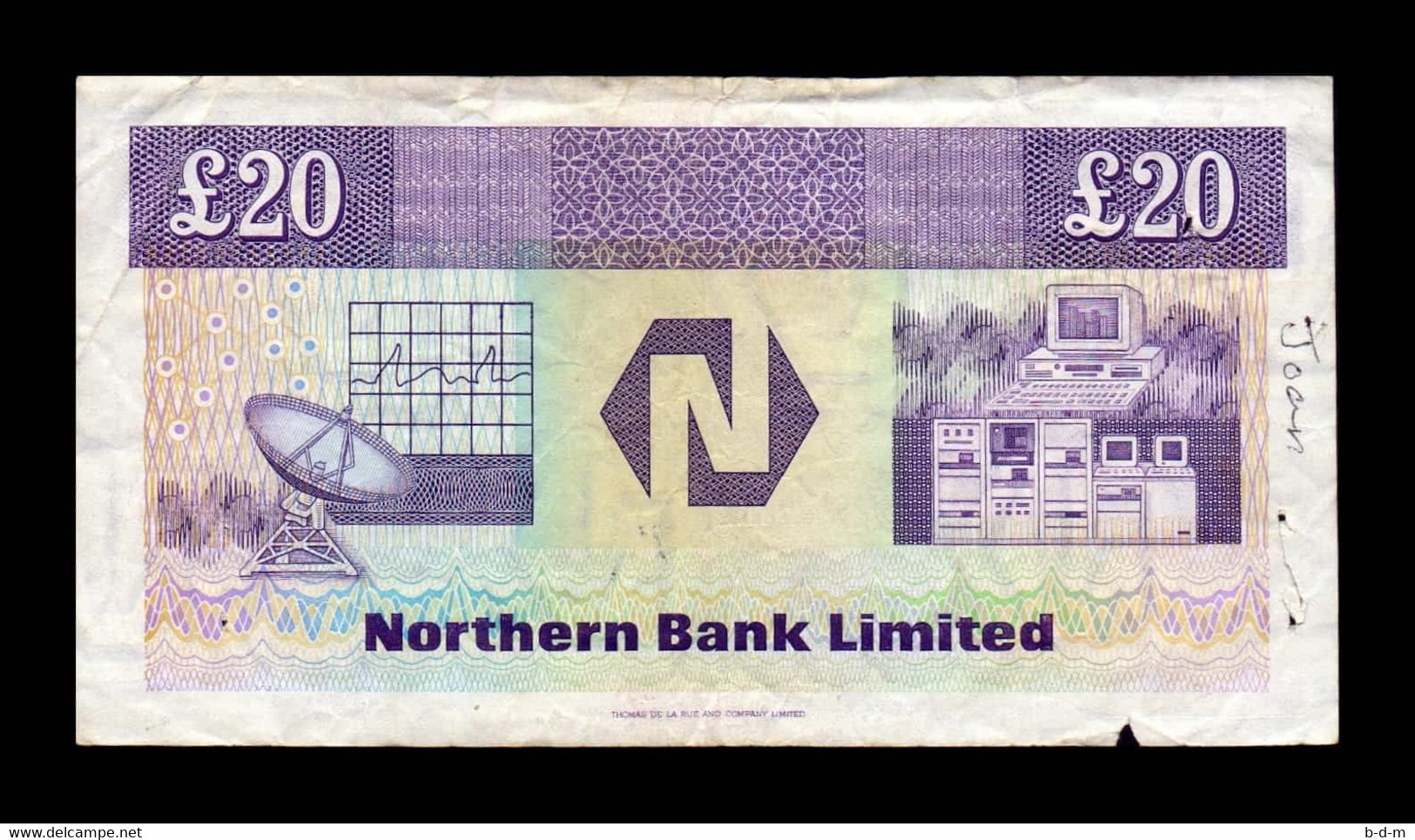 Irlanda Del Norte 20 Pounds Northern Bank Limited 1992 Pick 195b BC F - Irland