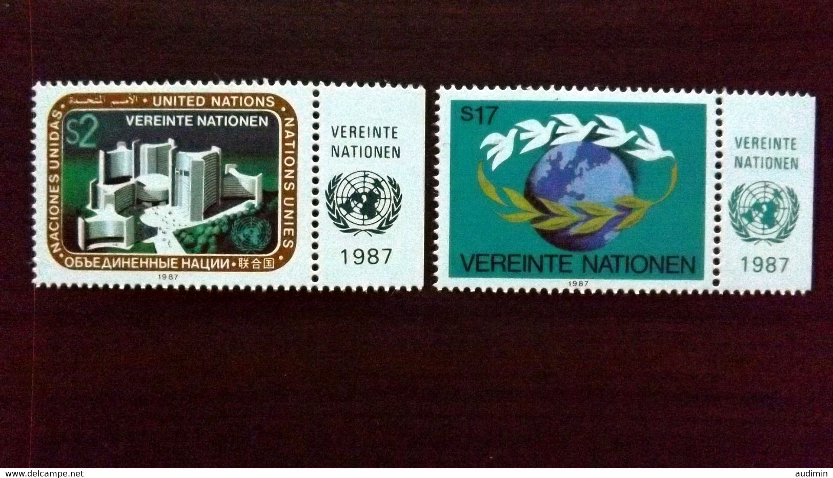 UNO-Wien 73/4 **/mnh, Freimarken - Ungebraucht