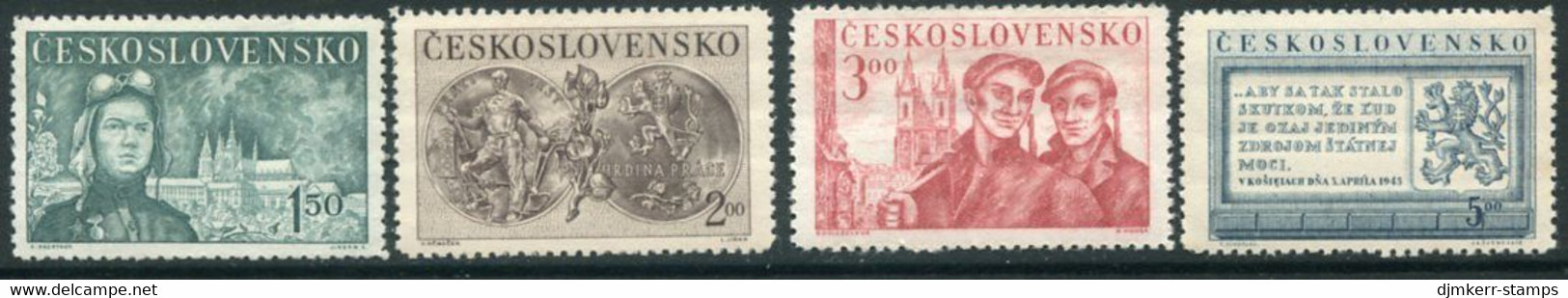 CZECHOSLOVAKIA 1950 People's Republic Anniversary MNH / **.  Michel 610-13 - Unused Stamps