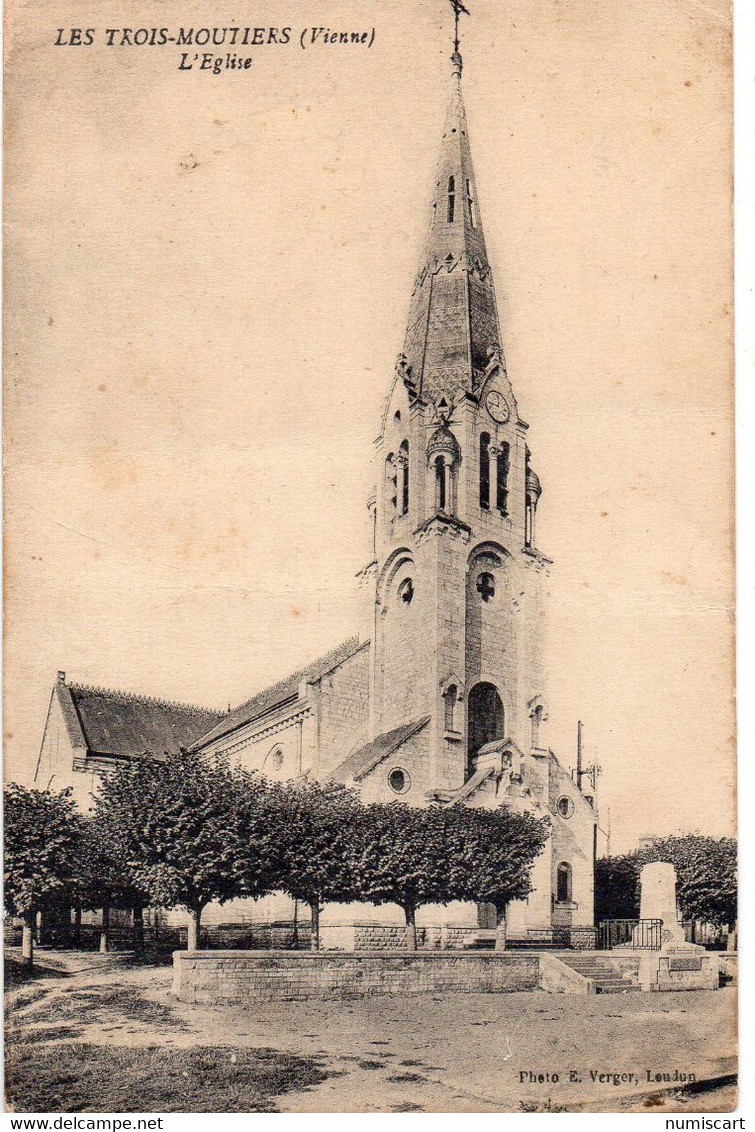 Les Trois-Moutiers Belle Vue De L'Eglise - Les Trois Moutiers