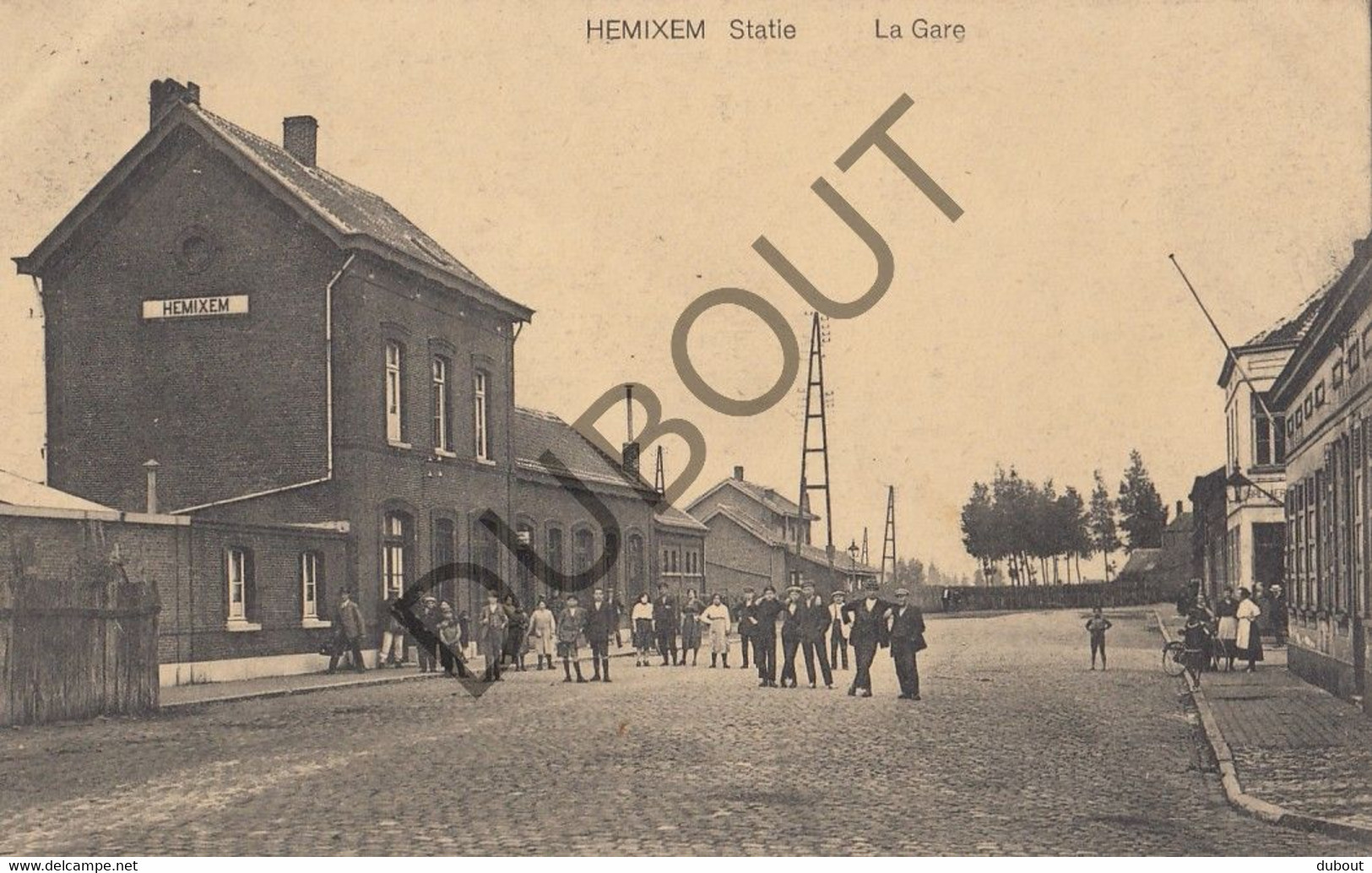 Postkaart/Carte Postale HEMIKSEM - Statie - La Gare - Station (C1185) - Hemiksem