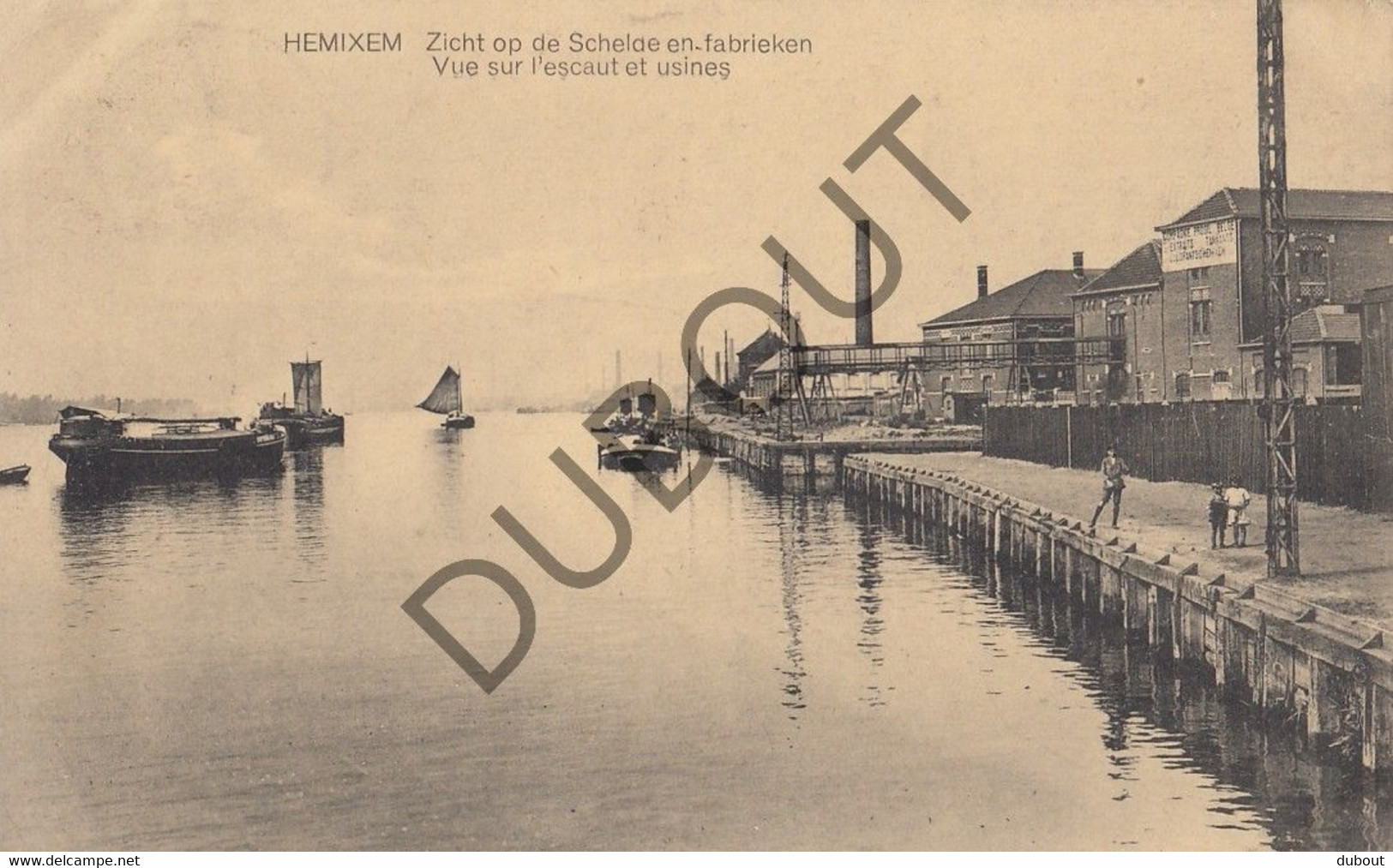 Postkaart/Carte Postale HEMIKSEM - Zicht Op De Schelde En Fabrieken (C1224) - Hemiksem