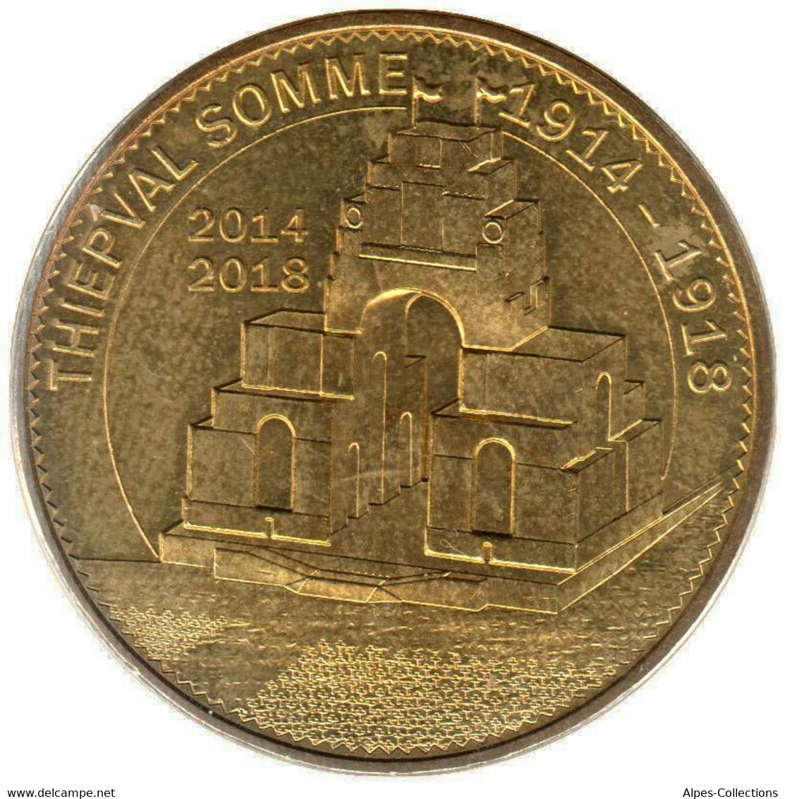 80-1987 - JETON TOURISTIQUE MDP - Thiepval - Le Mémorial - 2014-2018 - 2015.2 - 2015