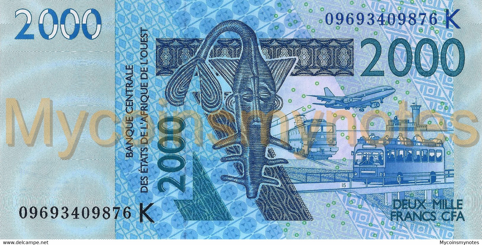 West African States, SENEGAL, 2000, 2009, Code K, P716Kn, UNC - West African States