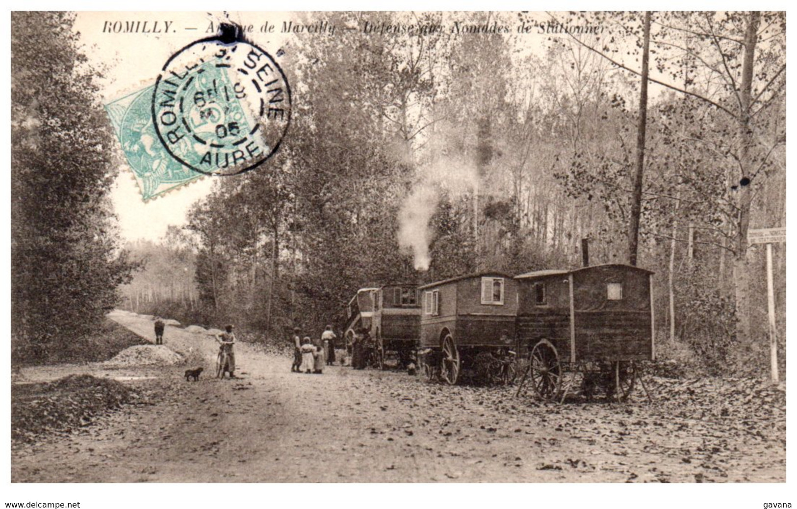 10 ROMILLY - Avenue De Marcilly - Défense Aux Nomades De Stationner - Romilly-sur-Seine