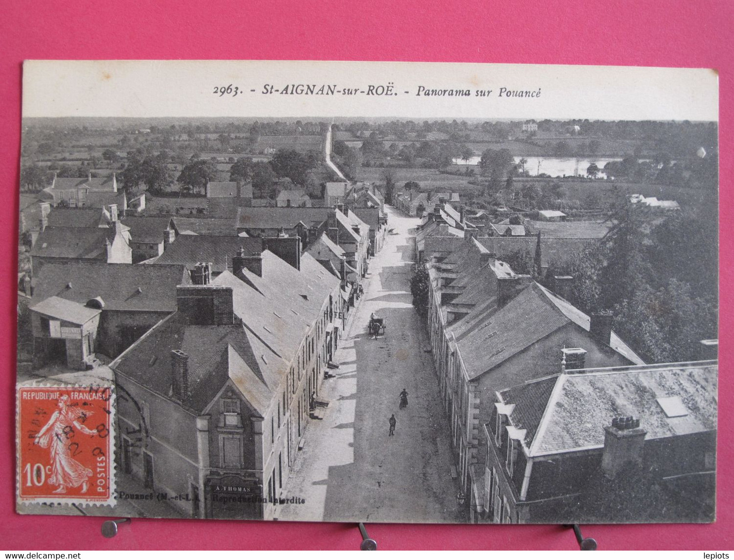 53 - Saint Aignan Sur Roë - Panorama Sur Pouancé - CPA 1908 En Bon état - R/verso - Saint Aignan Sur Roe