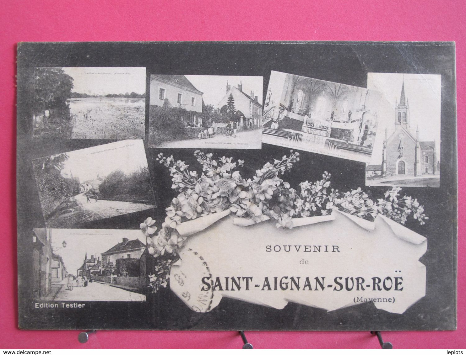 53 - Souvenir De Saint Aignan Sur Roë - CPA 1918 En Très Bon état - R/verso - Saint Aignan Sur Rö