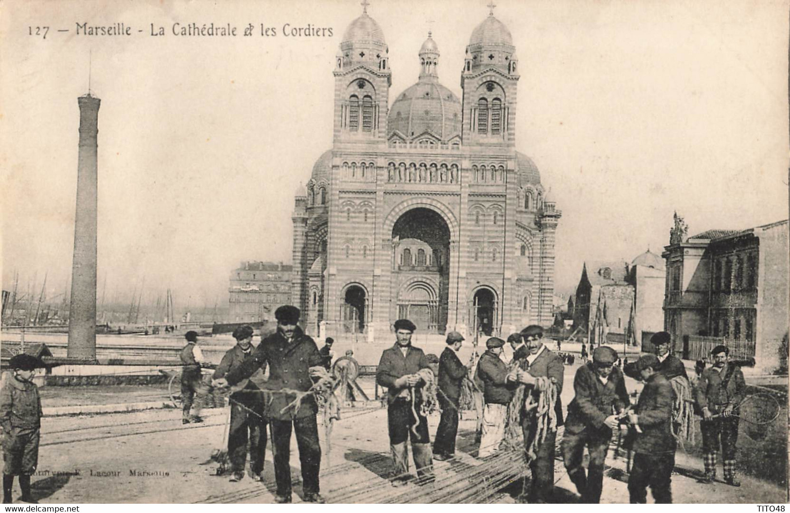 France (13 Marseille) - Les Cordiers Et La Cathédrale - Joliette, Zone Portuaire