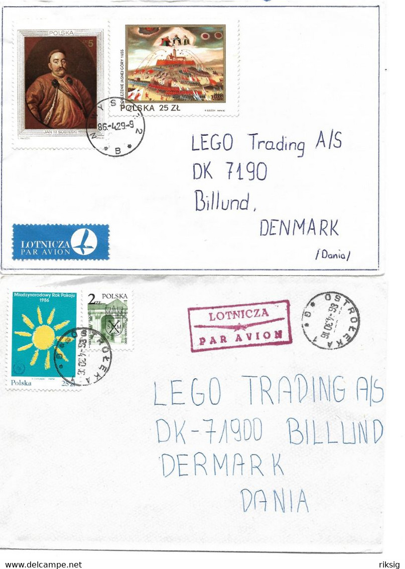 Poland - 6 Covers Sent To Denmark.  H-1771 - Sonstige & Ohne Zuordnung