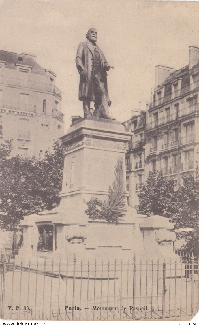 (C-ST295) - PARIS - Monument Du Raspail - CARTOLINA PICCOLO FORMATO - Ile-de-France