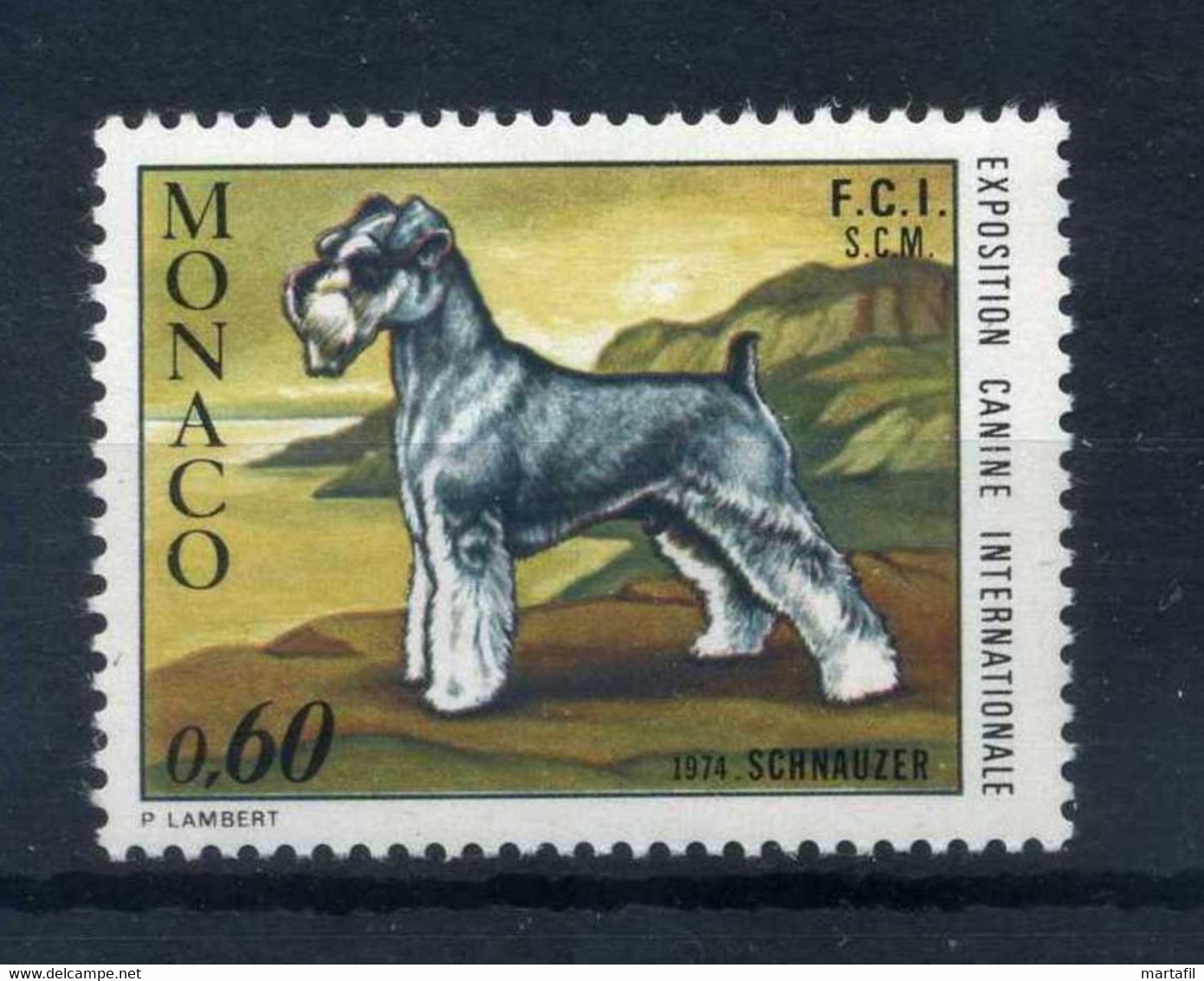 1974 MONACO SET MNH ** Cani Dogs Schnauzer - Honden