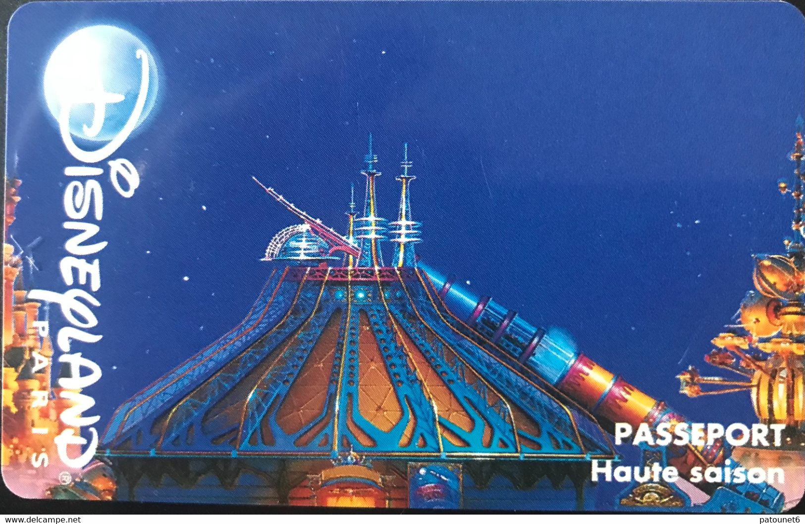 FRANCE  -  DisneyLAND PARIS  -  SPACE MOUNTAIN  -  Adulte - Passeports Disney