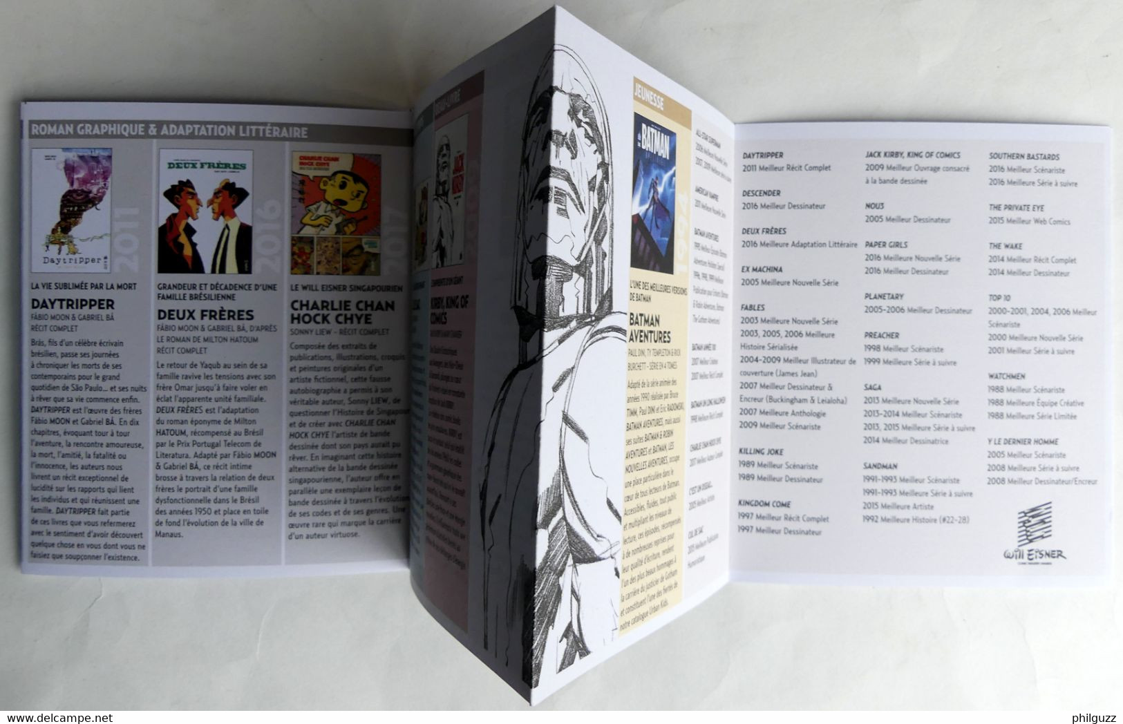 DEPLIANT GUIDE  URBAN COMICS Fnac EISNER AWARDS - Objets Publicitaires