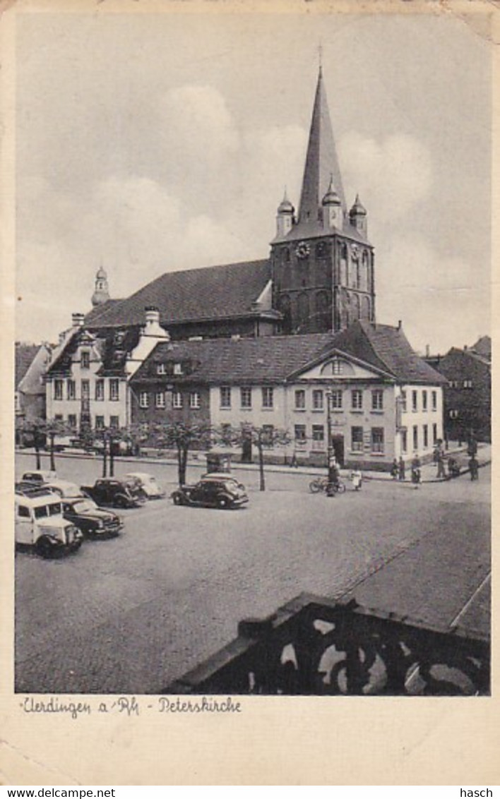 486279Uerdingen, Peterskirche. (Diverse Falten) - Krefeld