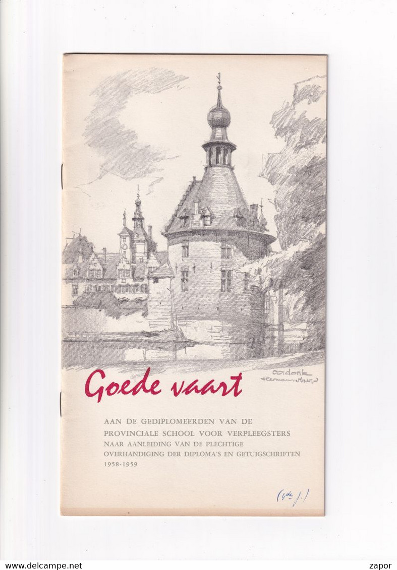 Programma Brochure Diploma Uitreiking - Provinciale School Voor Verpleegsters - Gent - 1958-1959 - Scolaire