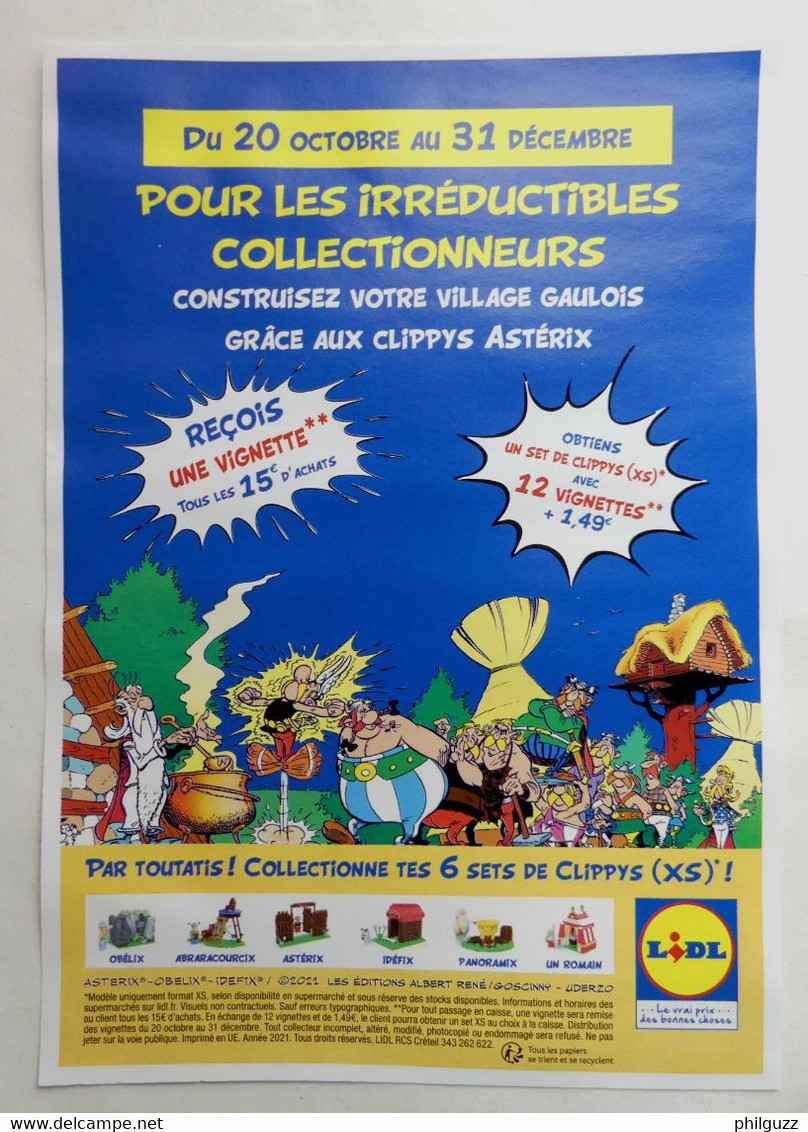 Flyers Collecteur De Points ASTERIX LIDL 2021 - Objets Publicitaires