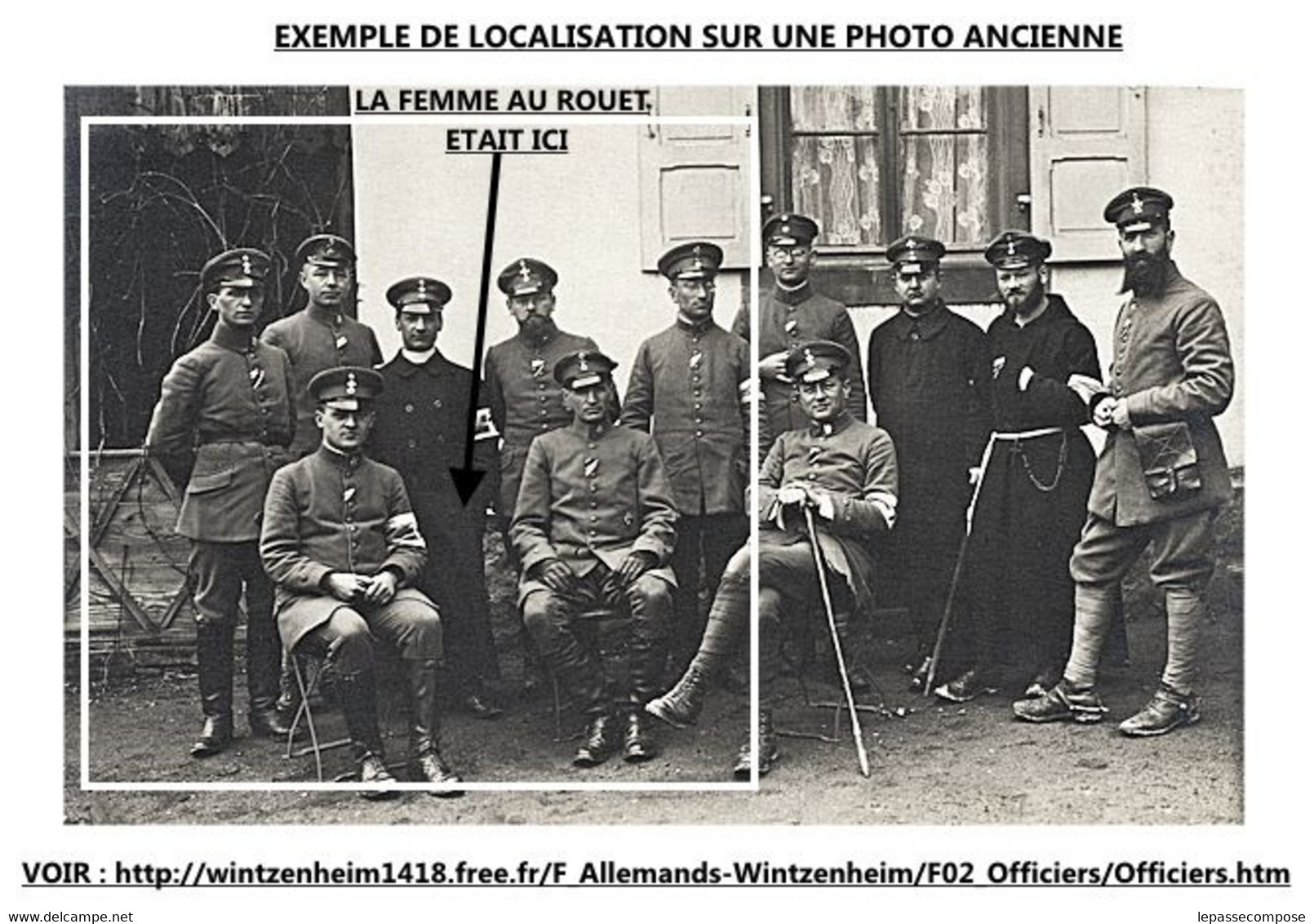 WINTZENHEIM WINZENHEIM - RUE PRINCIPALE - MAISON ANDRES - UNE FEMME AU ROUET POSE CHEZ LE PHOTOGRAPHE AUGUSTE ANDRES - Wintzenheim