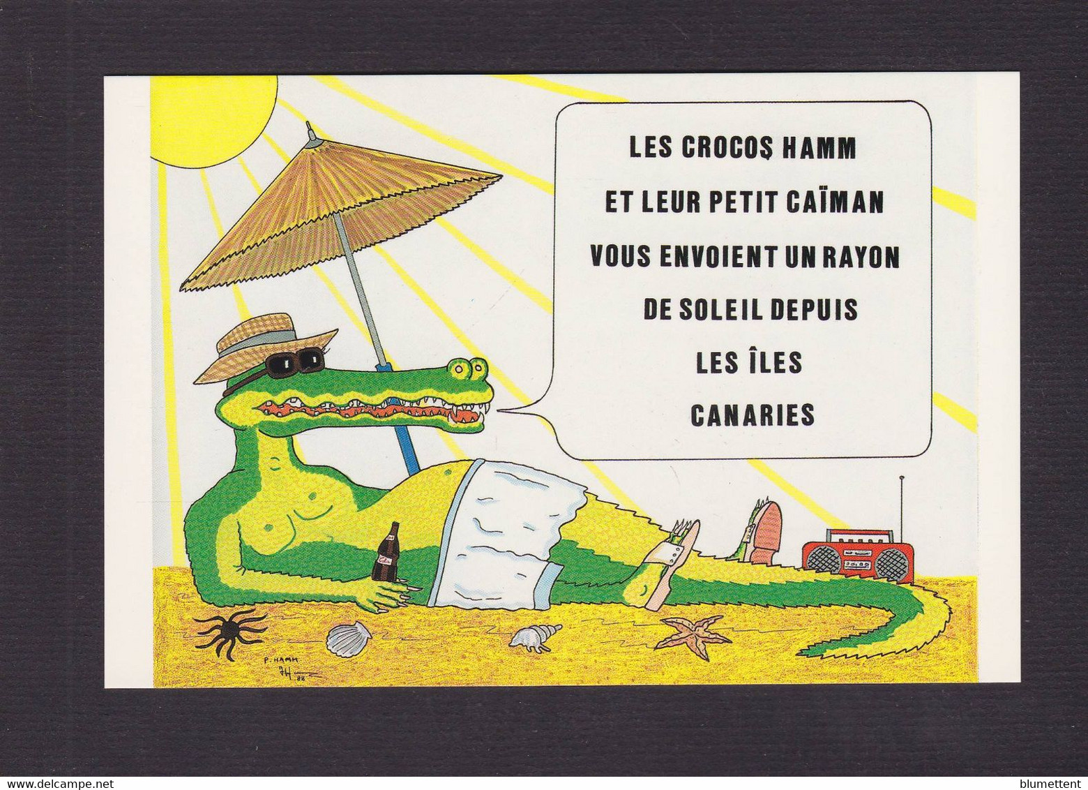 CPM Hamm Patrick Non Circulé Tirage Limité Crocodile Canaries - Hamm