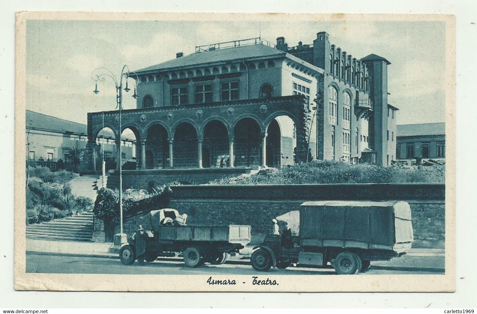 ASMARA - TEATRO 1936 - VIAGGIATA FP - Erythrée