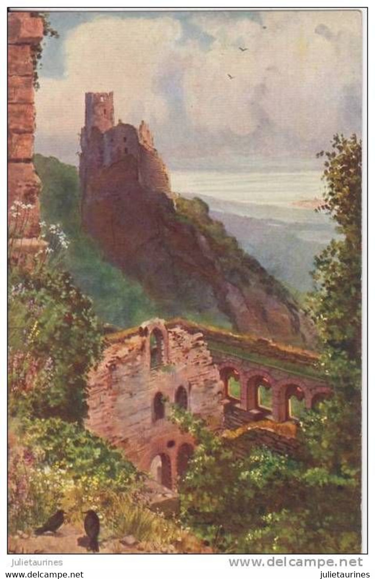 ILLUSTRATEUR H.HOFFMANN REGIONS ALSACE MONTAGNE ET CHATEAU - Hoffmann, Ad.