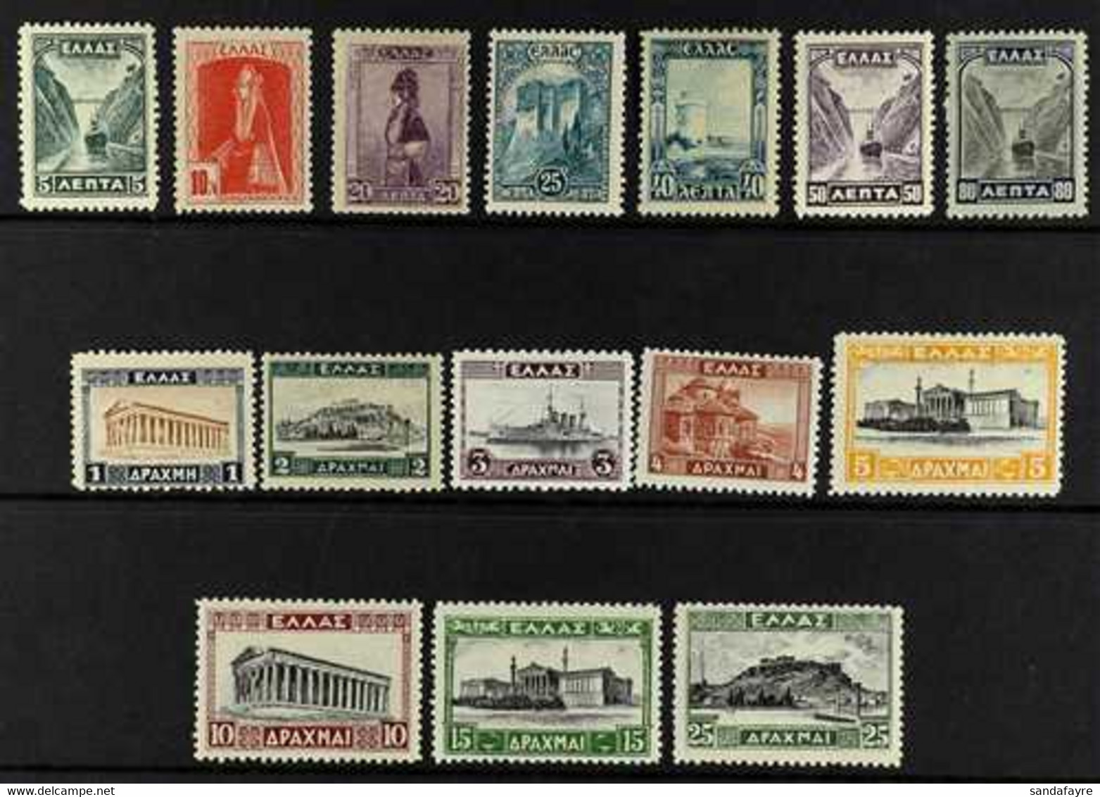 1927-35 Pictorial Set, Michel 304/317+373 (SG410/423), Fine Mint (15 Stamps). For More Images, Please Visit Http://www.s - Autres & Non Classés