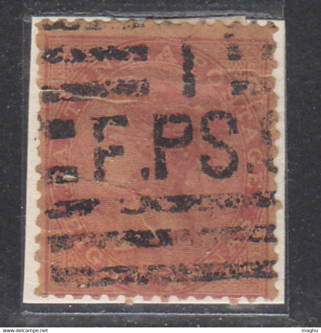 T.F.P.S.O. Travelling TPO / Cooper T 21d, Renouf, Christopher 41B/ British East India Used, Early Indian Cancellations - 1854 Compagnia Inglese Delle Indie