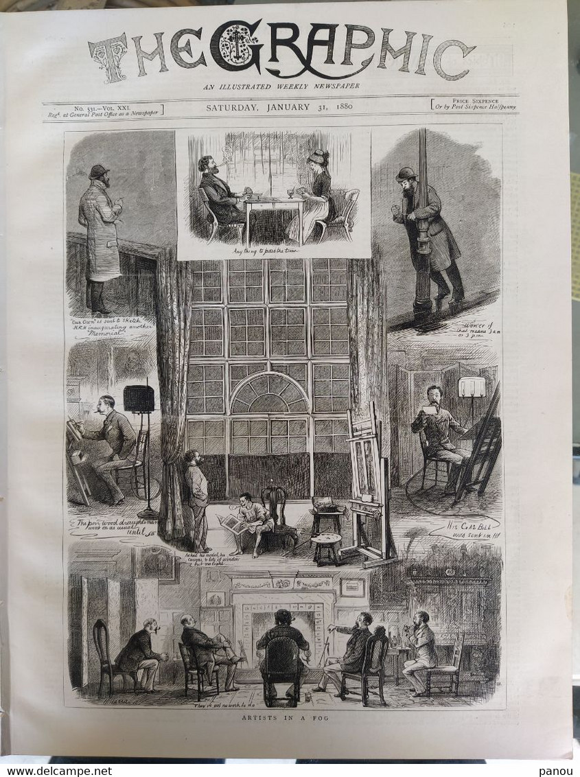 THE GRAPHIC NEWSPAPER MAGAZINE 531 / 1880. PERU LIMA. IRELAND. LOIRE. BURMAH BURMA MYANMAR. MADRAS CHENNAI BENGAL INDIA - Autres & Non Classés