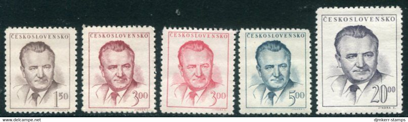 CZECHOSLOVAKIA 1948 Gottwald Definitives MNH / **.  Michel 552-55 - Unused Stamps
