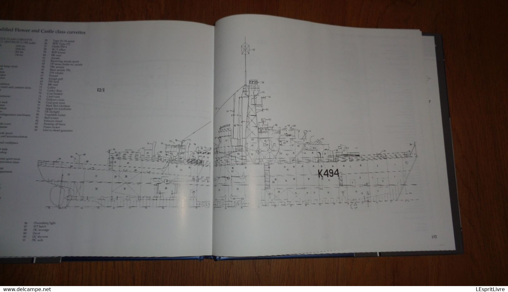 THE FLOWER CLASS CORVETTE AGASSIZ Anatomy of the Ship Marine Royal Navy Royaume Uni UK Boat Guerre 40 45 Mer Atlantique