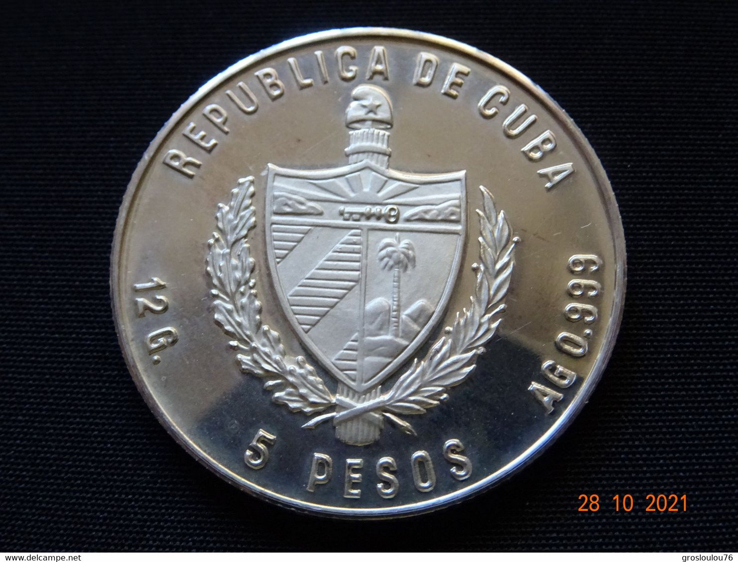République De CUBA, 5 Pesos En Argent, XIV èmes Olympiades D'hiver De SARAJEVO, 1984, Fleur De Coin - Autres – Amérique