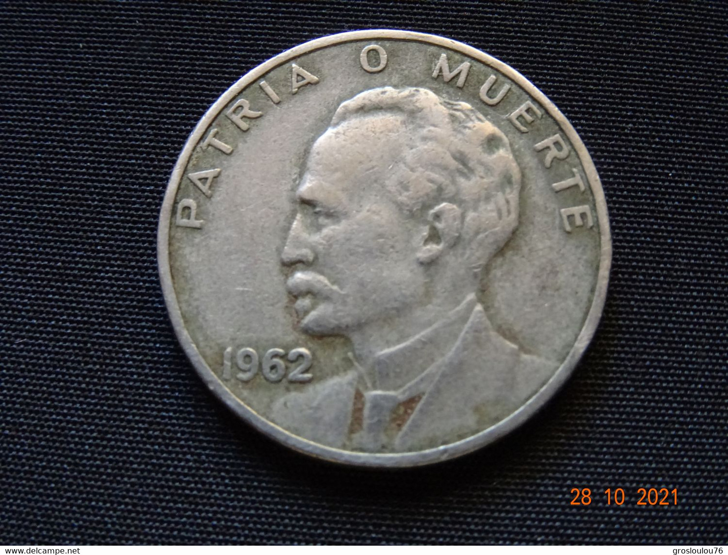 République De CUBA, 20 Centavos  PATRIA  O MUERTE   1962, TTB - Autres – Amérique