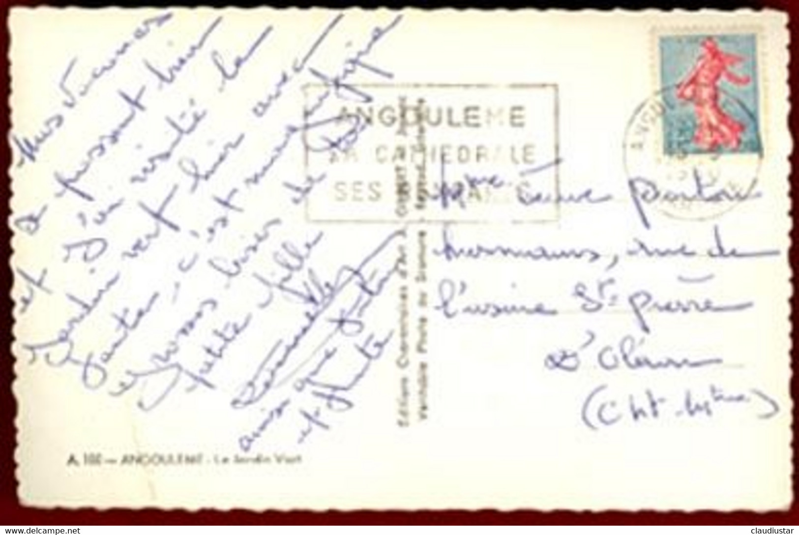 ** ECOLE  NORMALE  D' INSTITUTEURS  +  LE  JARDIN  VERT  1960 ** - Angouleme