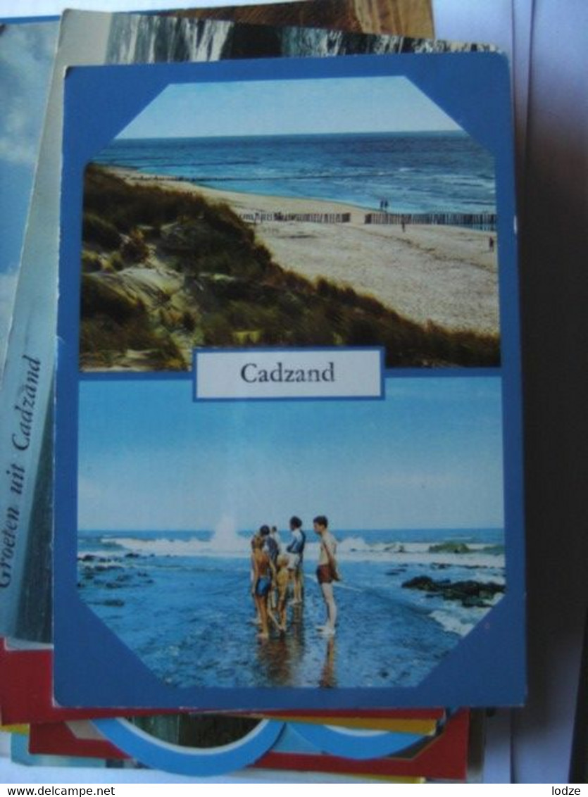 Nederland Holland Pays Bas Cadzand Met Blauwe Rand - Cadzand