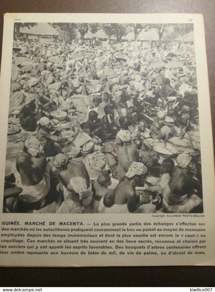CHASSEUR Guinee Marché De MACENTA      Documentation Photographique  1950 1960 - Guinée Française
