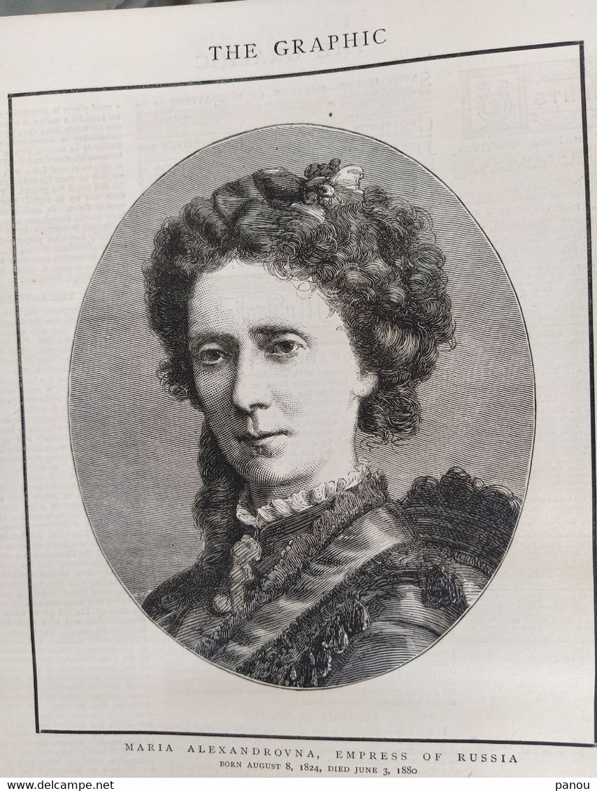 THE GRAPHIC NEWSPAPER MAGAZINE 550 / 1880. BURMAH  FOOTBALL MATCH. CHINA. CONSTANTINOPLE. NEPAUL NEPAL DURBAR INDIA - Sonstige & Ohne Zuordnung