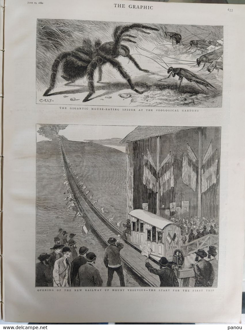 THE GRAPHIC NEWSPAPER MAGAZINE 551 / 1880. ADEN YEMEN. ZULU. LUIZ DE CAMOENS PORTUGAL. COMEDIE FRANCAISE. VESUVIO - Autres & Non Classés