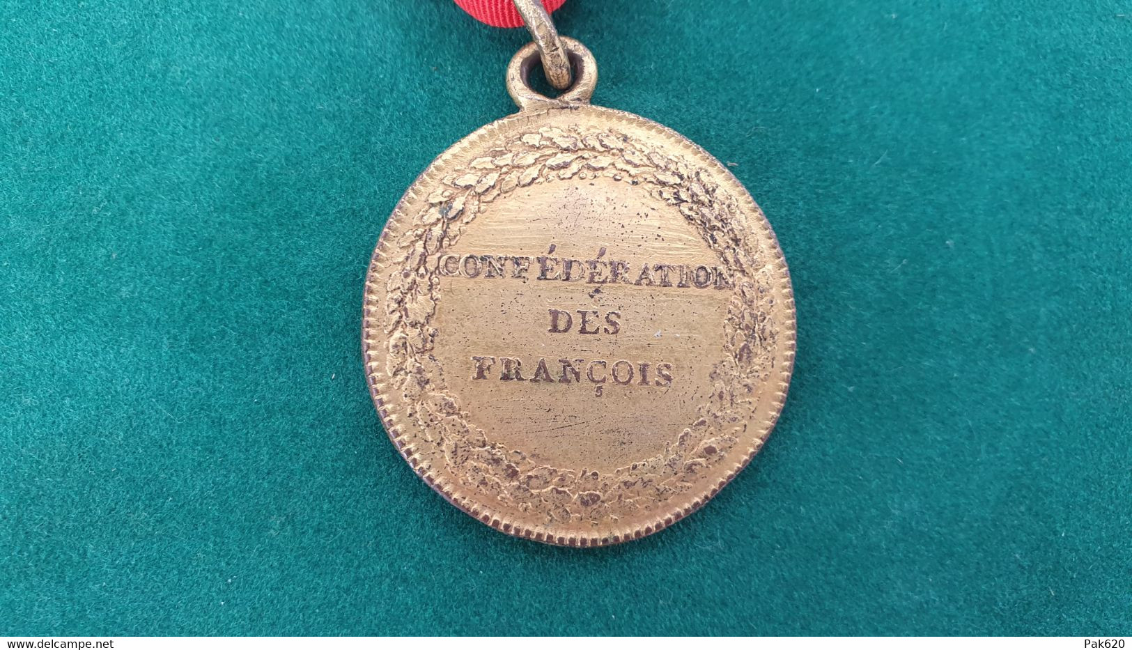 Révolution Française - Médaille Du 14 Juillet 1790 'Confédération Des François'. Par Gatteaux - Bronze Doré - Before 1871