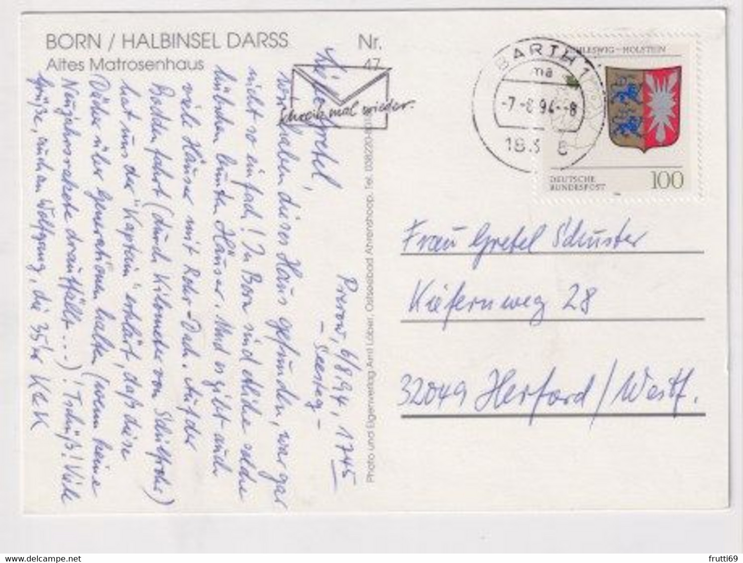 AK 06402 GERMANY - Born / Halbinsel Darss - Altes Matrosenhaus - Fischland/Darss