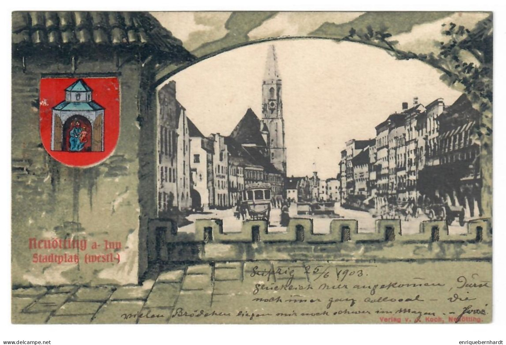 DEUTSCHLAND // NEUÖTTING AM INN // STADTPLATZ // 1903 - Neuötting