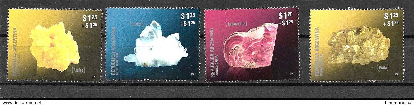 #13002 ARGENTINE,ARGENTINA 2011 MINERALS GEOLOGY YV 2909-12 NEUF MNH - Ungebraucht